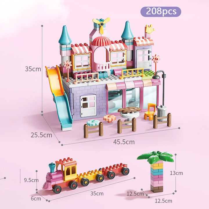Girls’ Big Particle Marble Run Slide Blocks