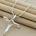 Classic Sterling Silver Cross Pendant Necklace