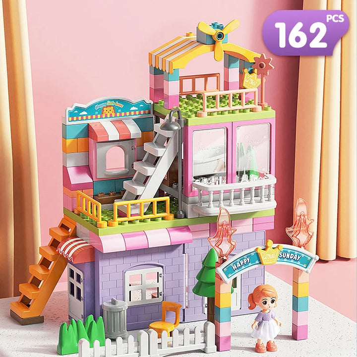 Girls’ Big Particle Marble Run Slide Blocks