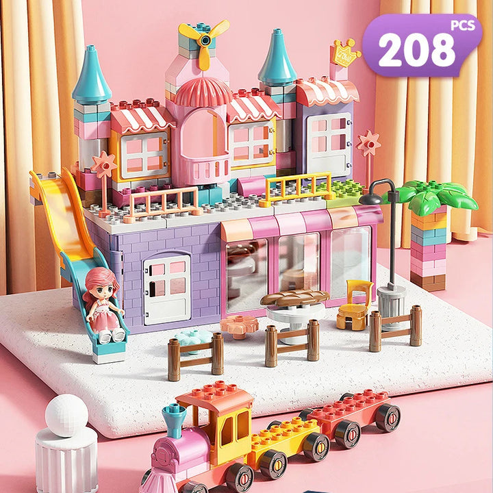 Girls’ Big Particle Marble Run Slide Blocks