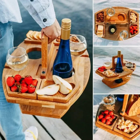 Outdoor Folding Wine Table
