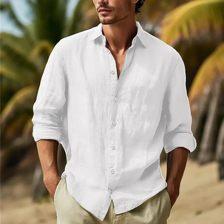 Men’s Loose Fit Patchwork Shirt