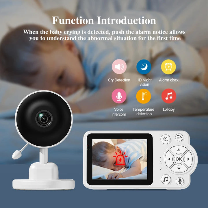 Danmini 2.8-Inch Color Screen Smart Baby Monitor