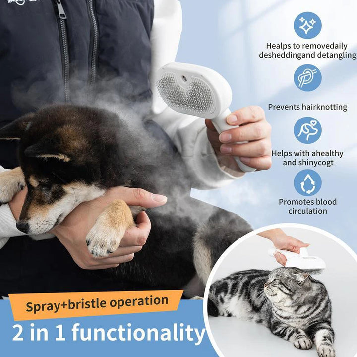 Dog Comb Pet Steam Massage Brush