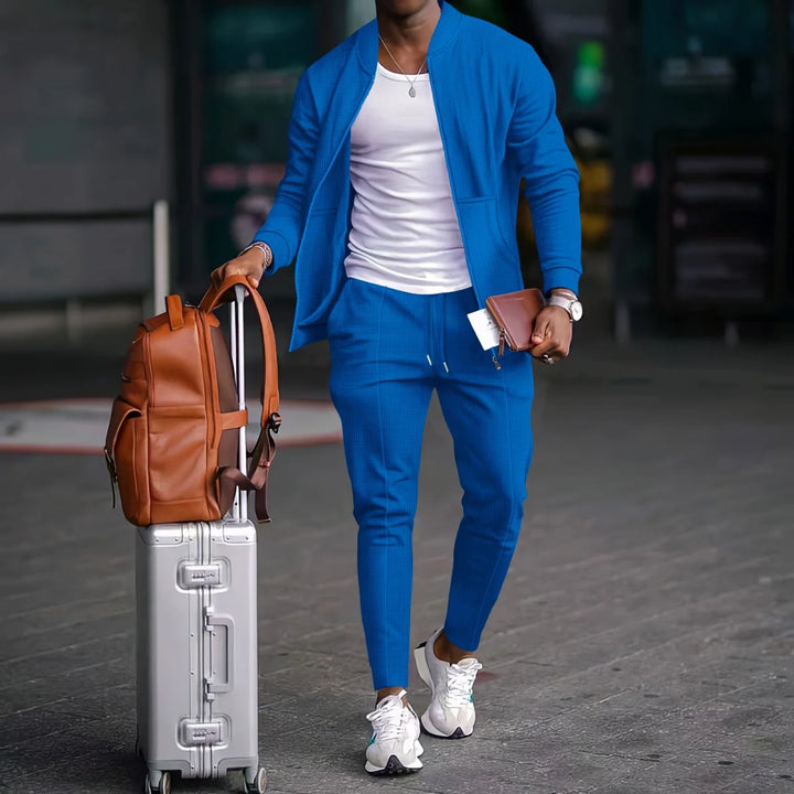 Men's Fall Waffle Baseball Suit