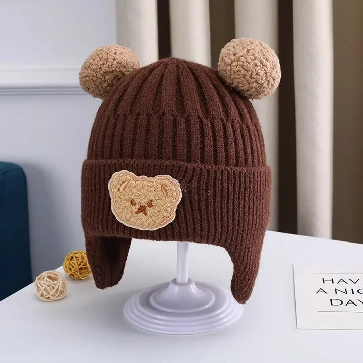 Baby Wool Hat with Bear Ears