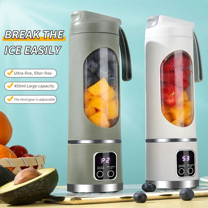 LED Display Portable Milkshake Mixer – Blend Anytime, Anywhere!