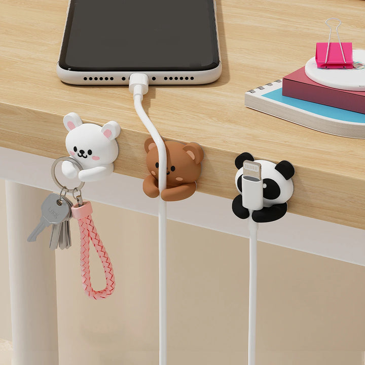 WORTHBUY Cute Desktop Cable Organizer Holder