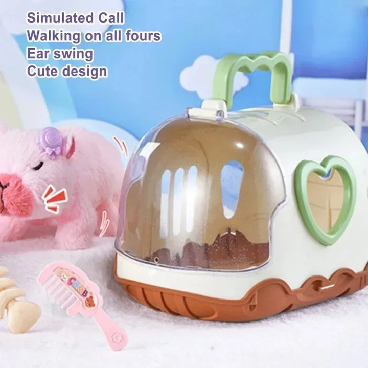 Electric Capybara Walking Plush Toy