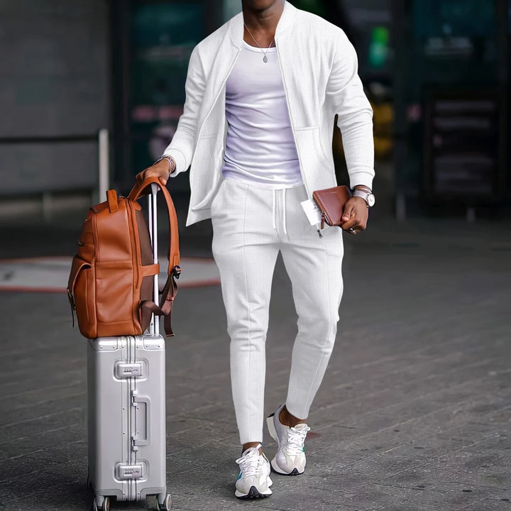 Men's Fall Waffle Baseball Suit