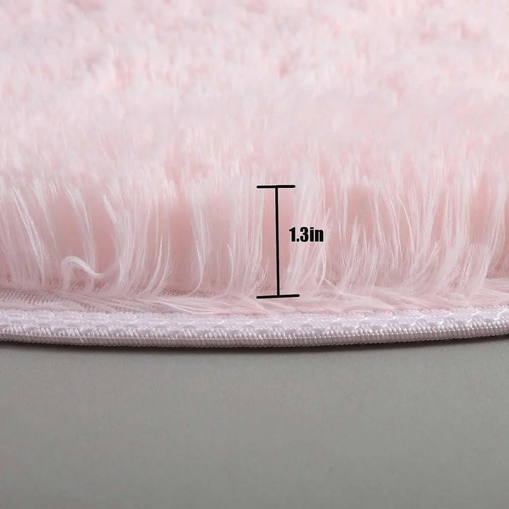 Super Soft Plush Round Rug Mat
