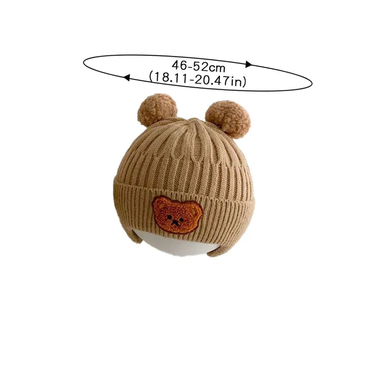Baby Wool Hat with Bear Ears