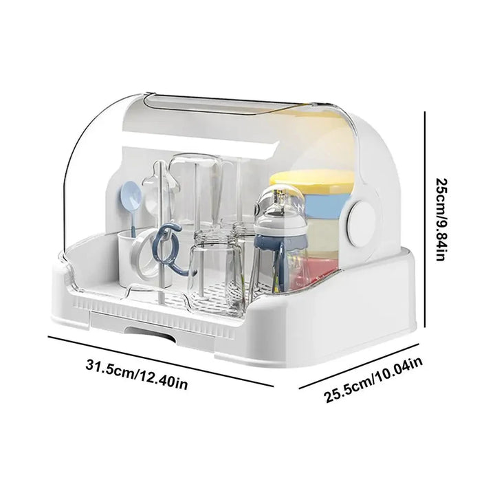 Portable Baby Bottle Drying Rack & Organizer