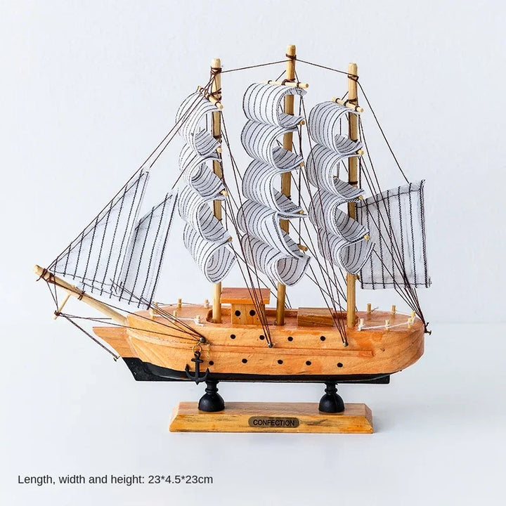 Wooden Sailboat Model