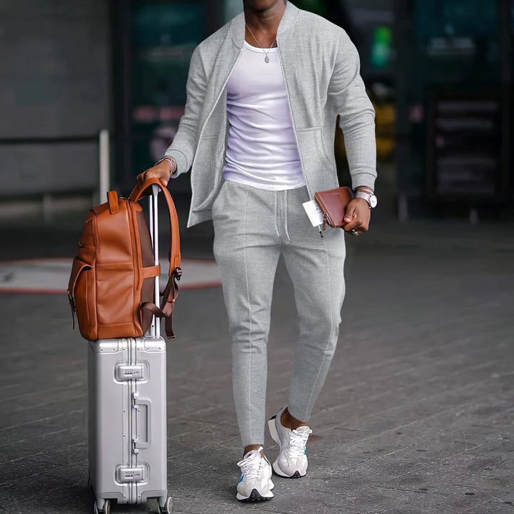 Men's Fall Waffle Baseball Suit