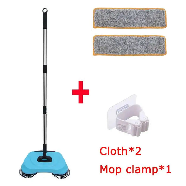 Hand Push Broom – Multifunctional Cleaning Tool with Long Handle & Auto Spiral Deep Clean System