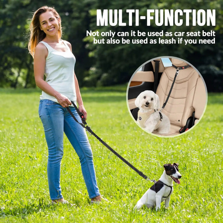 2-in-1 Dog Car Seat Belt