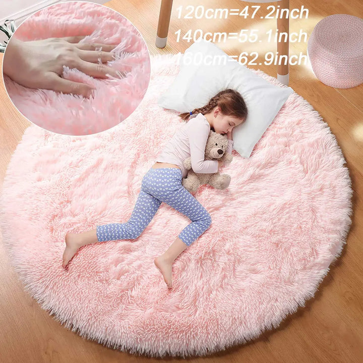 Super Soft Plush Round Rug Mat