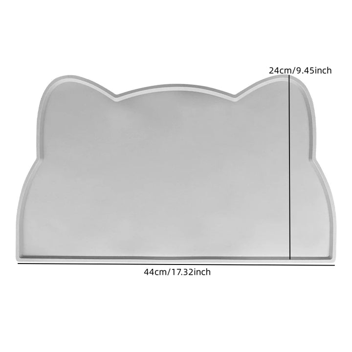 Silicone Pet Feeding Mat – Non-Stick, Waterproof, & Mess-Free Mealtime!