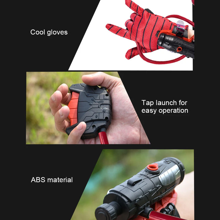 Spider Web Shooters Toy Water Guns with Glove