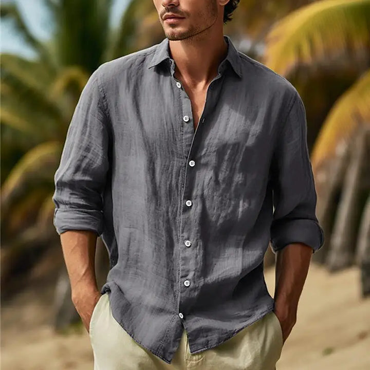 Men’s Loose Fit Patchwork Shirt