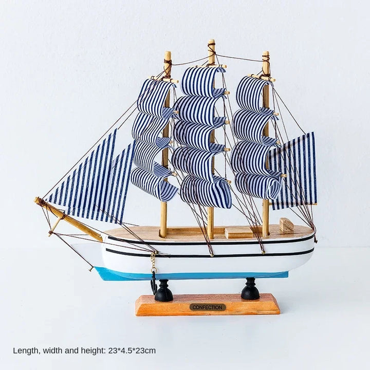 Wooden Sailboat Model