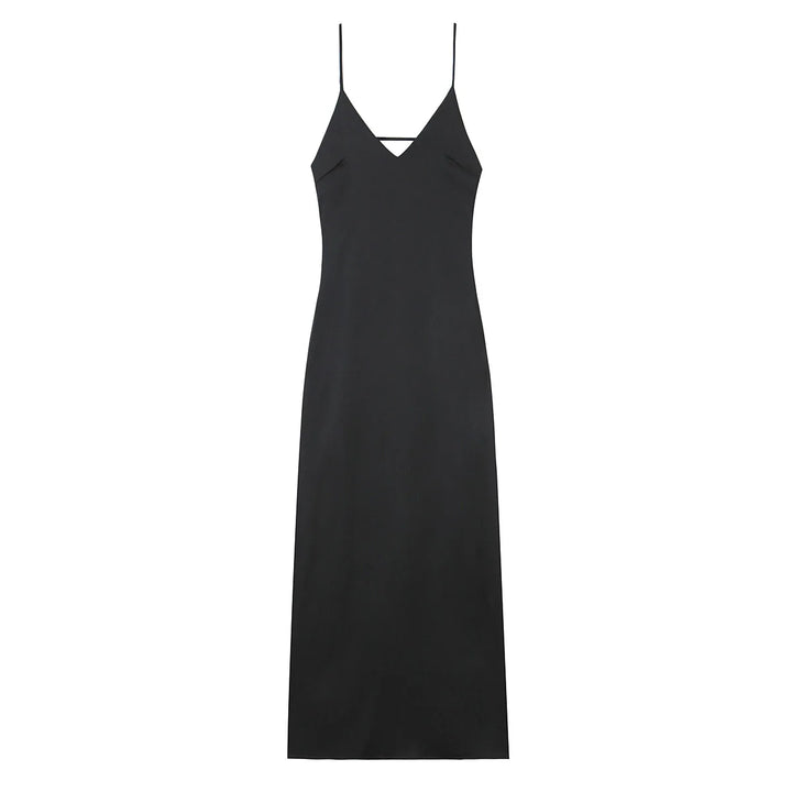 Women’s Summer Yellow V-Neck Sling Dress