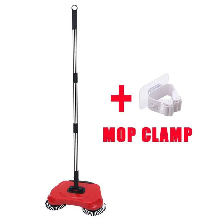 Hand Push Broom – Multifunctional Cleaning Tool with Long Handle & Auto Spiral Deep Clean System