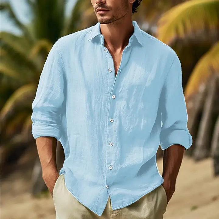 Men’s Loose Fit Patchwork Shirt