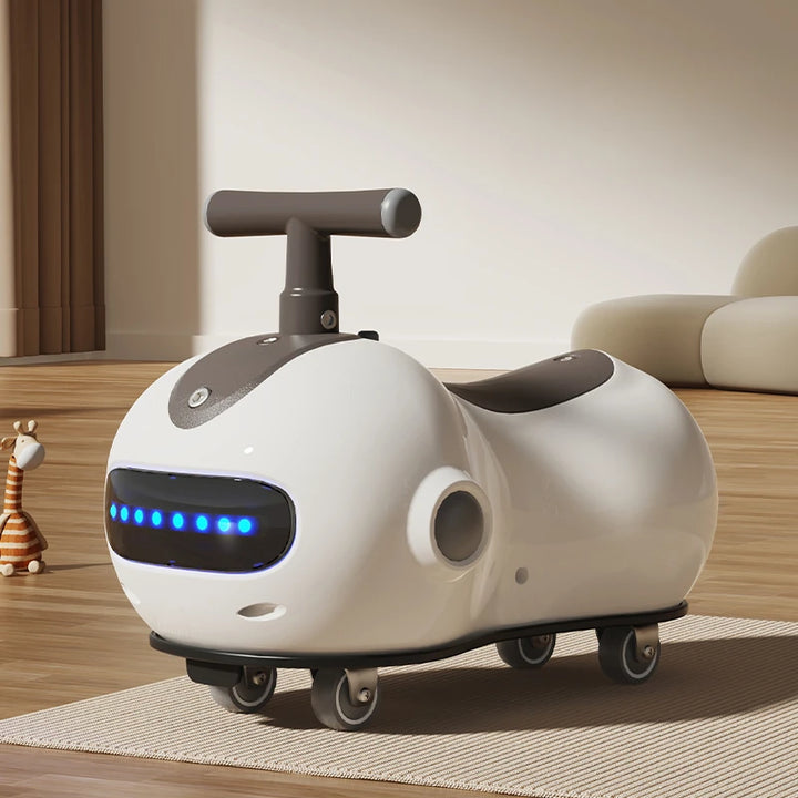 Baby Peanut Twist Car – Infant Scooter Walker with Sound, Light &amp; Silent Wheels