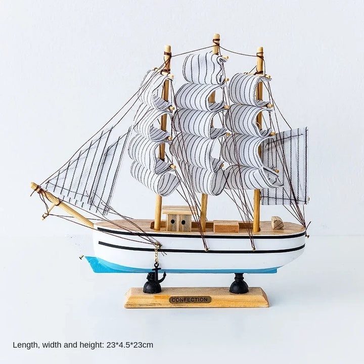 Wooden Sailboat Model