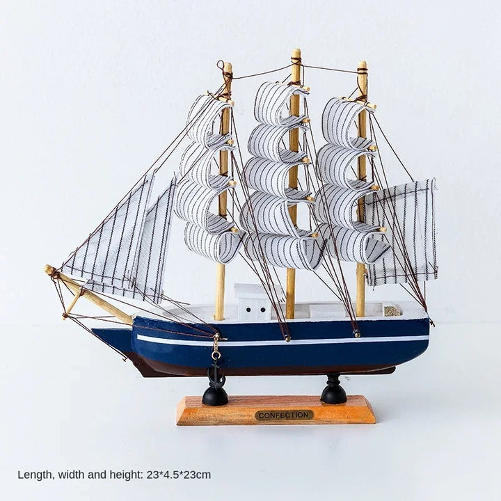 Wooden Sailboat Model