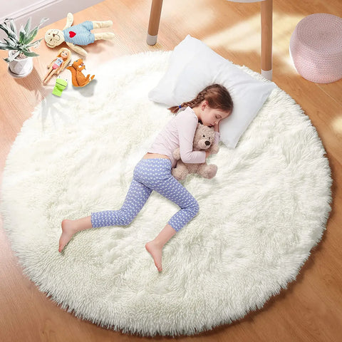 Super Soft Plush Round Rug Mat