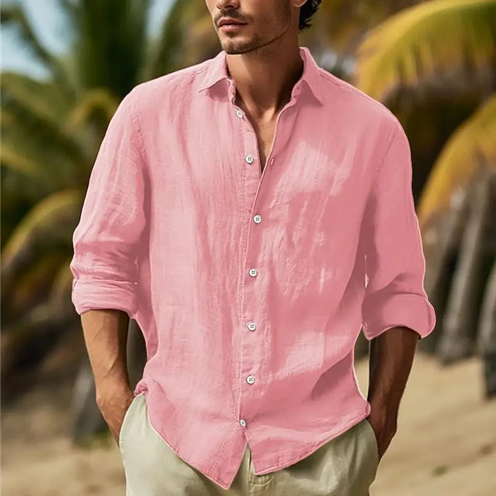 Men’s Loose Fit Patchwork Shirt