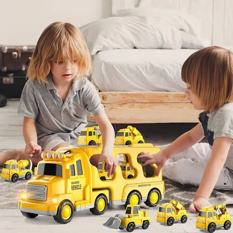 Friction Powered Storage Carrier Truck – 2-in-1 Transport & Toy Vehicle Set
