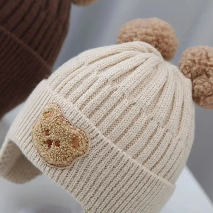 Baby Wool Hat with Bear Ears