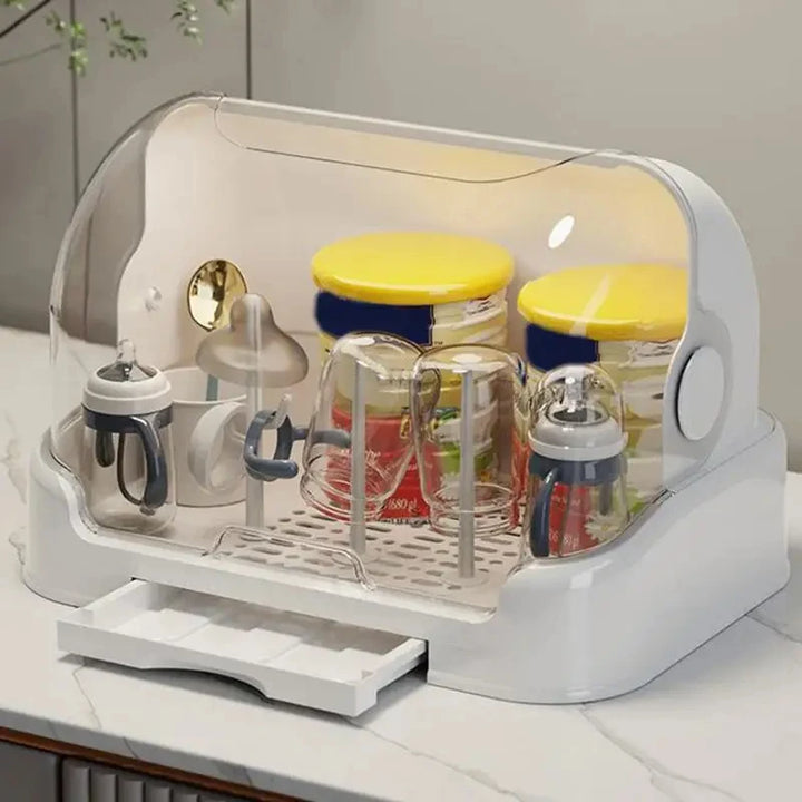 Portable Baby Bottle Drying Rack & Organizer