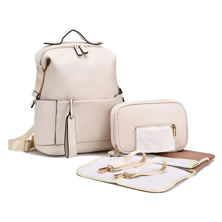 Multifunction Leather Diaper Bag