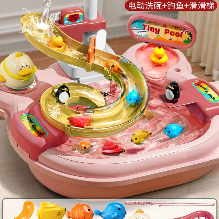 Children’s Electric Dishwasher &amp; Water Play Kitchen Toy