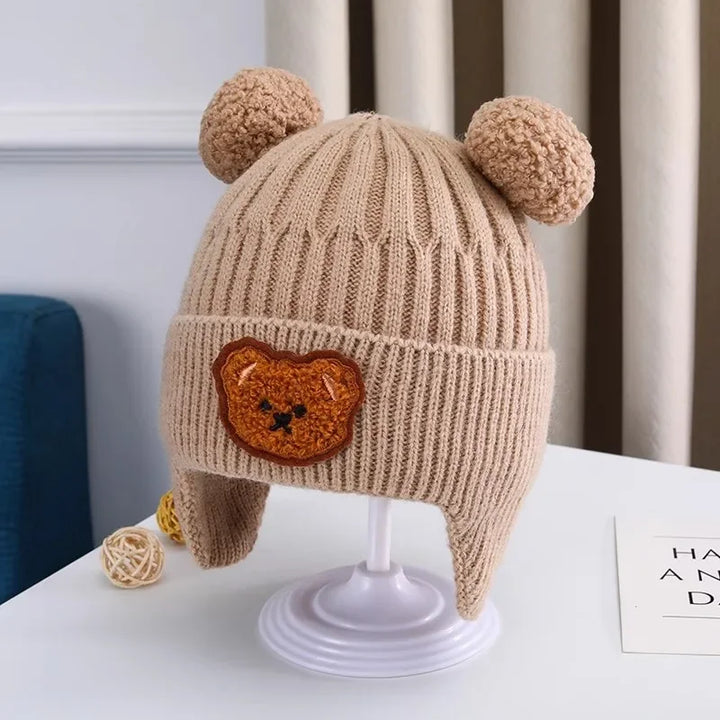 Baby Wool Hat with Bear Ears