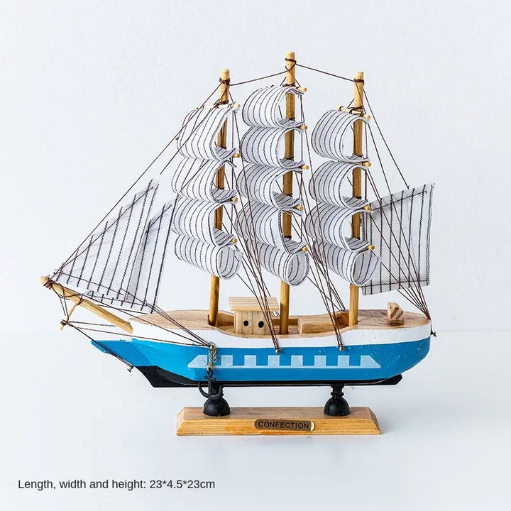 Wooden Sailboat Model