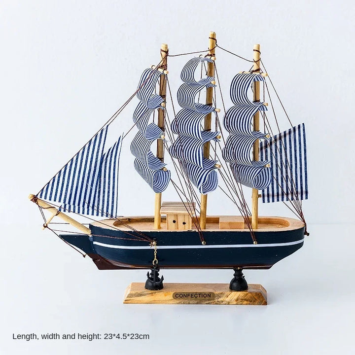 Wooden Sailboat Model