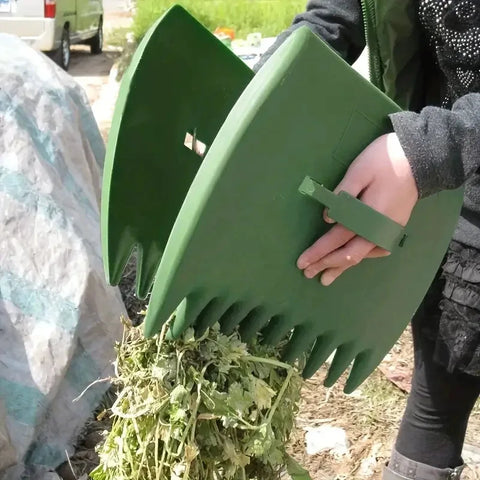 Outdoor Leaf Grabber Garden Plastic Rake