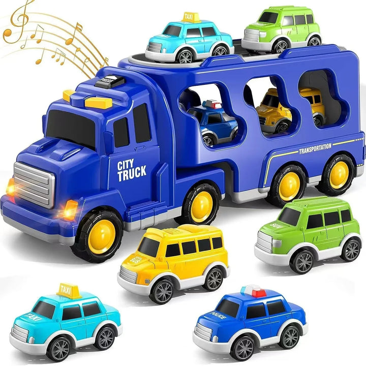Friction Powered Storage Carrier Truck – 2-in-1 Transport & Toy Vehicle Set