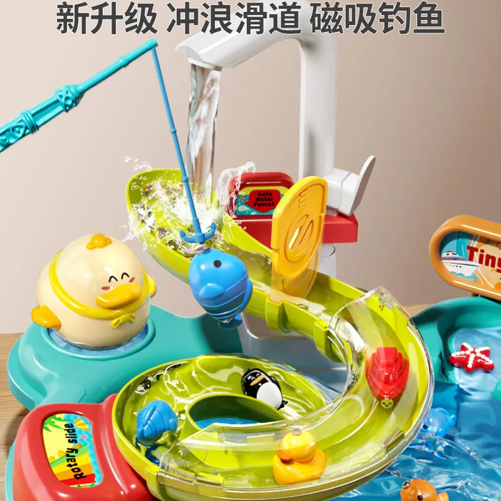 Children’s Electric Dishwasher &amp; Water Play Kitchen Toy