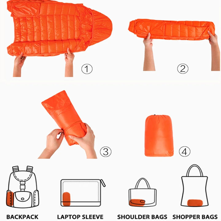 90% Ultra-Light Thin Down Jacket Women