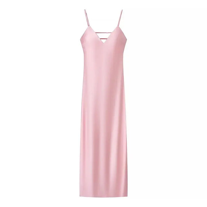 Women’s Summer Yellow V-Neck Sling Dress