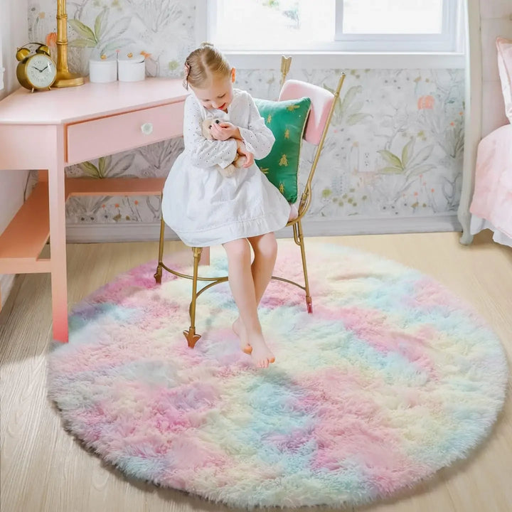 Super Soft Plush Round Rug Mat