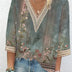 Temperament Women’s Casual V-neck Blouse